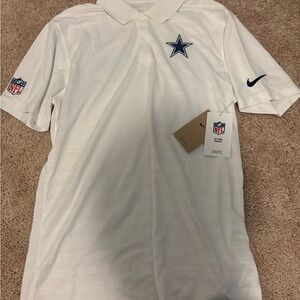 NFL  Cowboys Men's White Polo Shirt